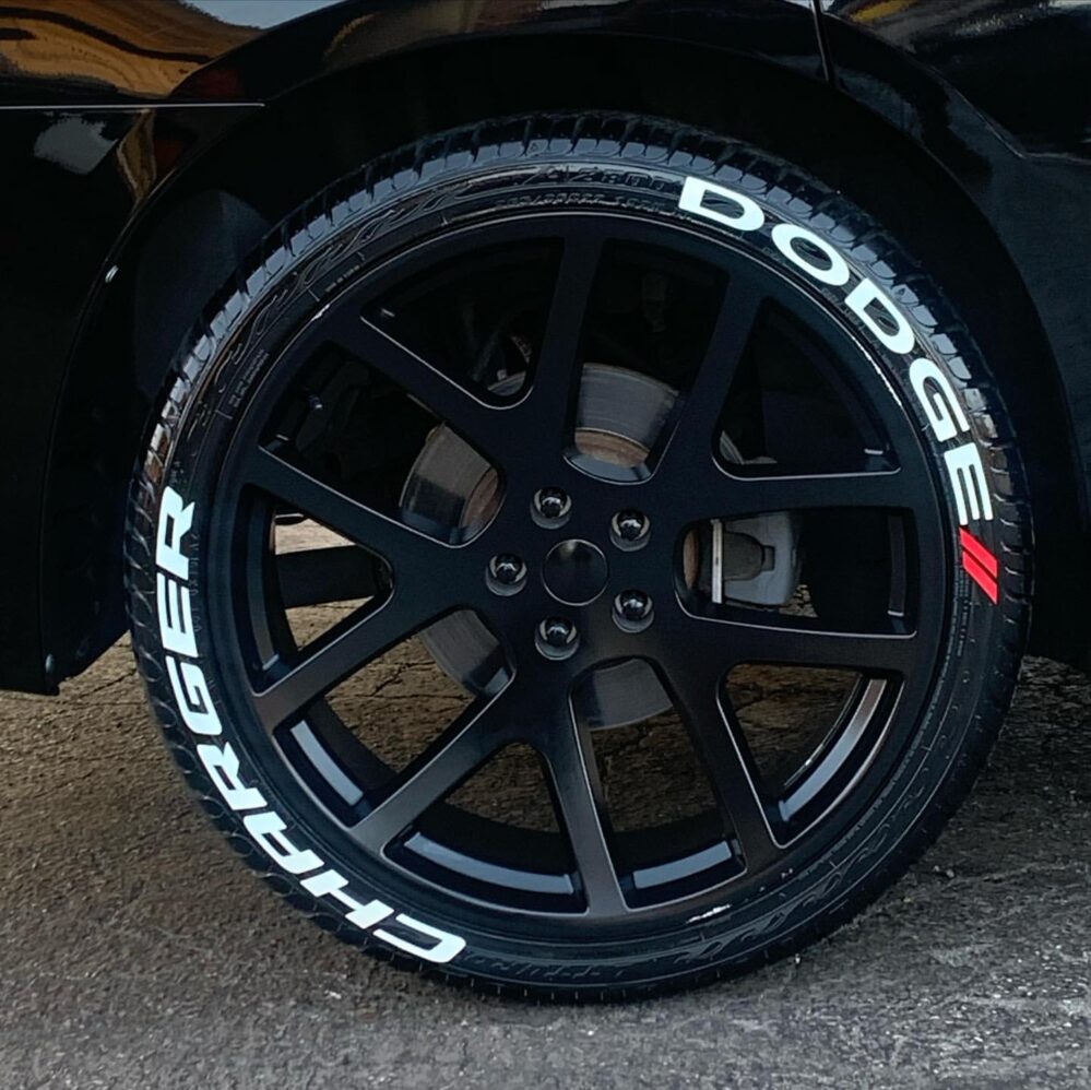 Dodge Charger Tire Stickers product photograph