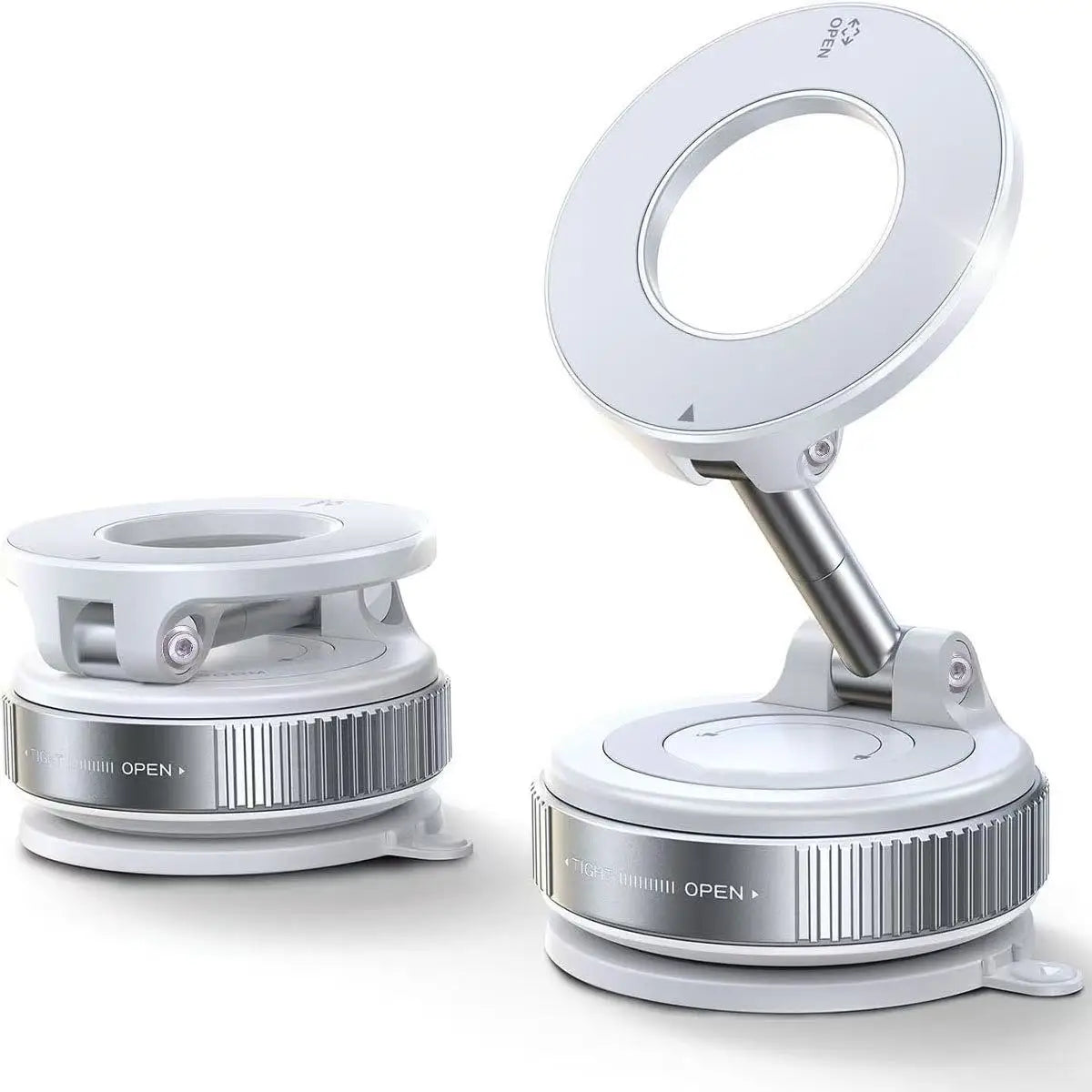 360° Foldable Magnetic Car Phone Holder with Vacuum Suction Base