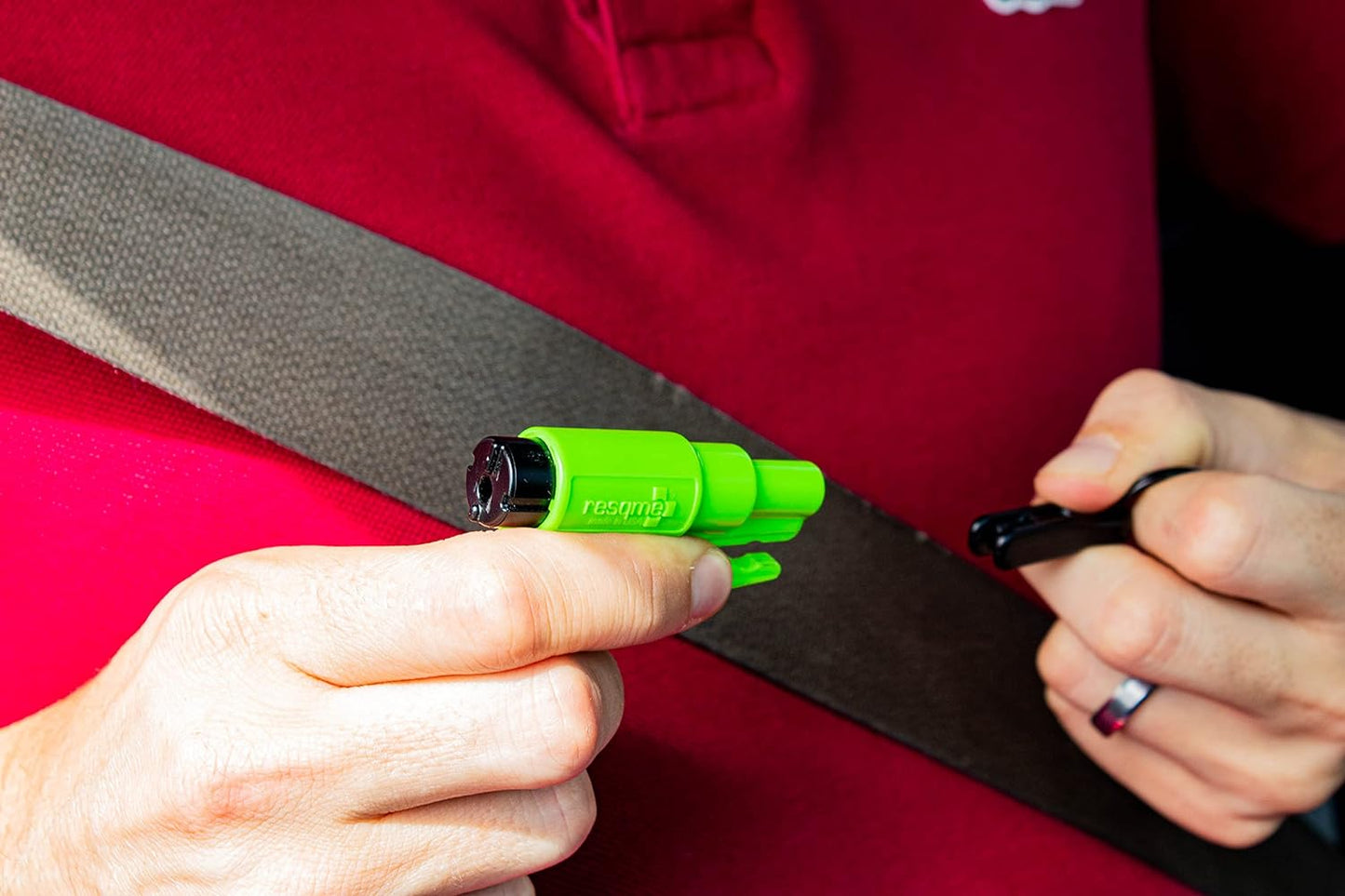 2-Pack resqme Emergency Car Escape Tool – Seatbelt Cutter & Window Breaker