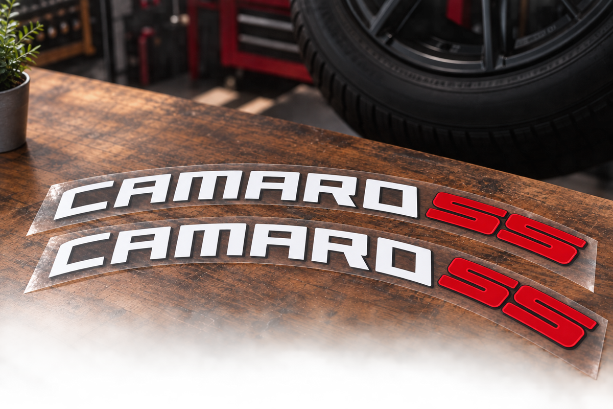Camaro SS Tire Stickers product photograph