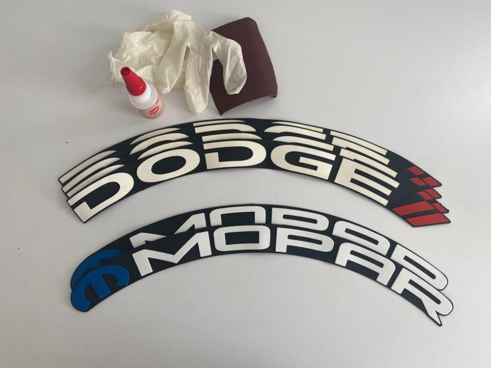 Dodge Mopar Tire Stickers product photograph