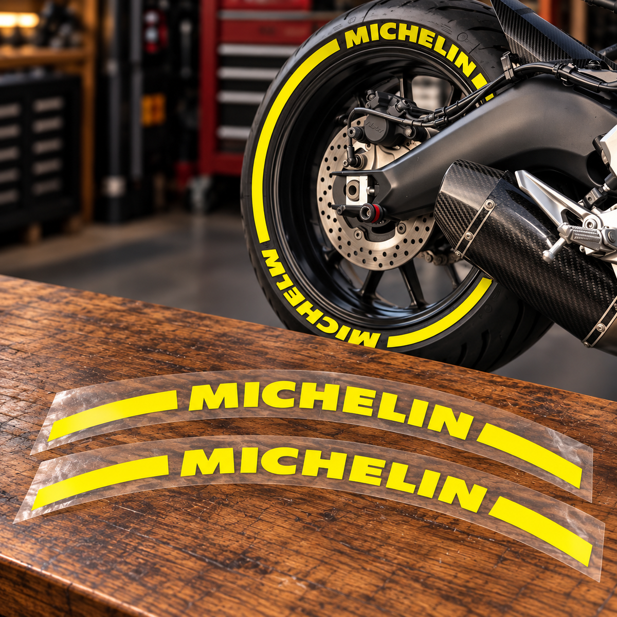 Michelin Motorcycle Tire Stickers product photograph