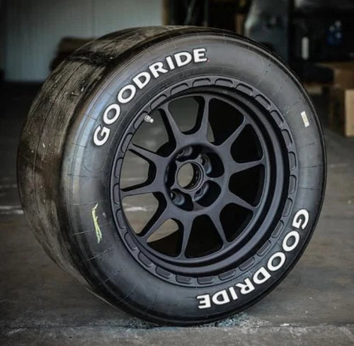 Goodride Tire Stickers shown on a tire or vehicle wheel