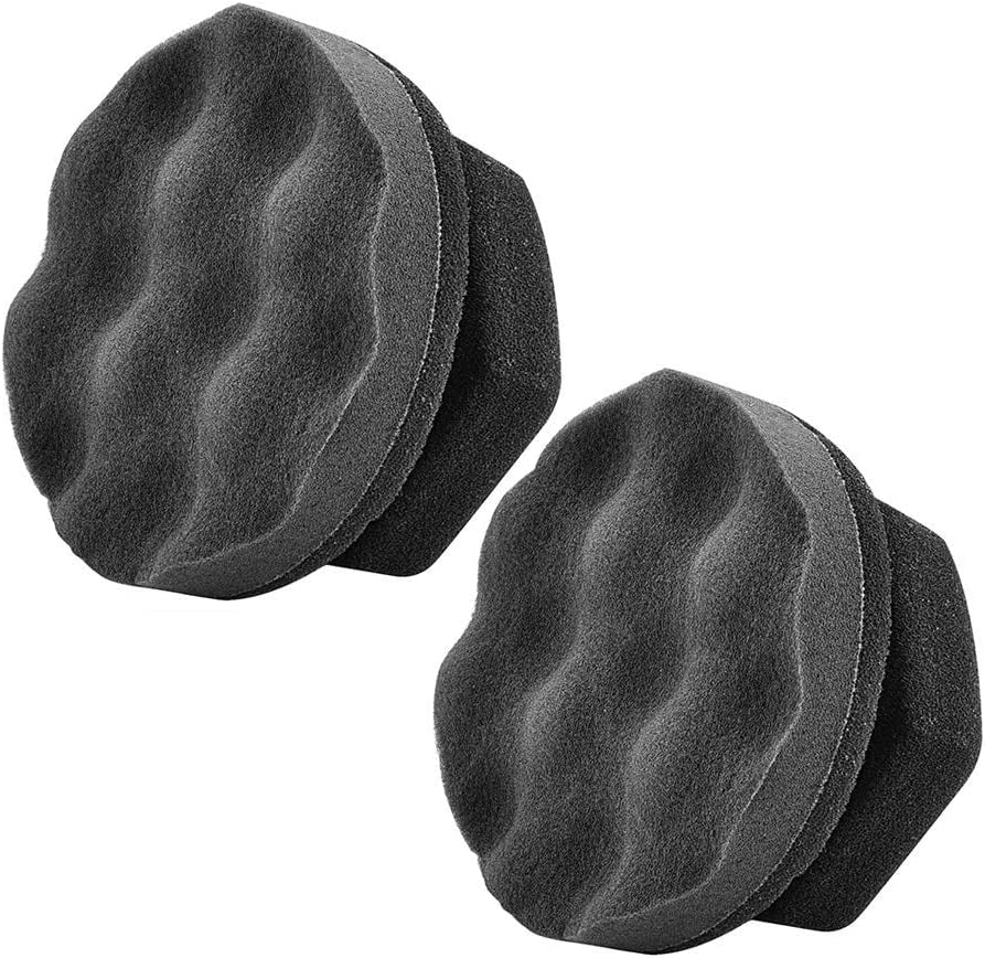 2-Pack Reusable Tire Shine Applicator Pads with Hex-Grip