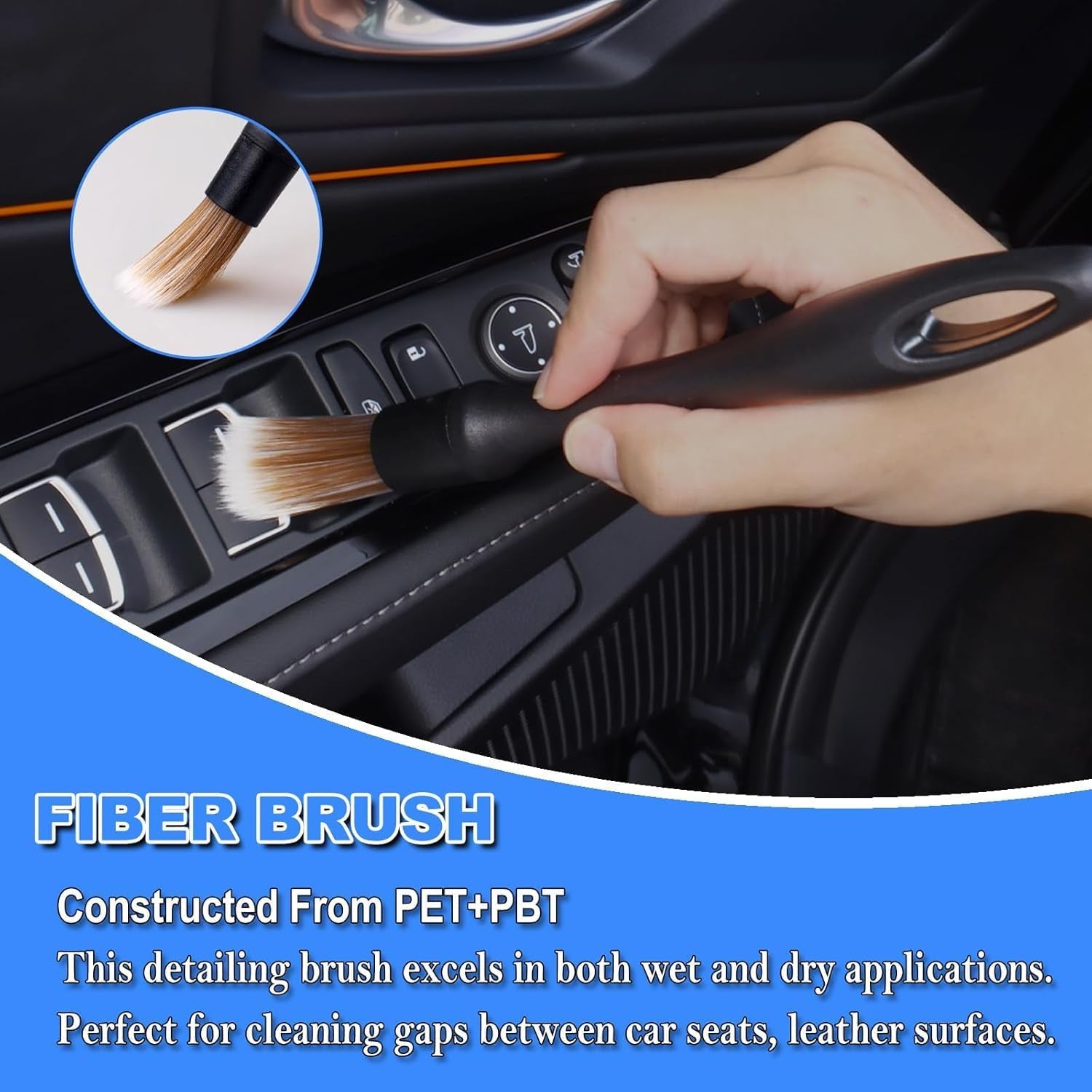 7-Piece Car Detailing Brush & Interior Cleaning Kit