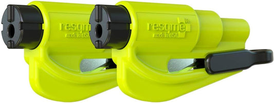 2-Pack resqme Emergency Car Escape Tool – Seatbelt Cutter & Window Breaker
