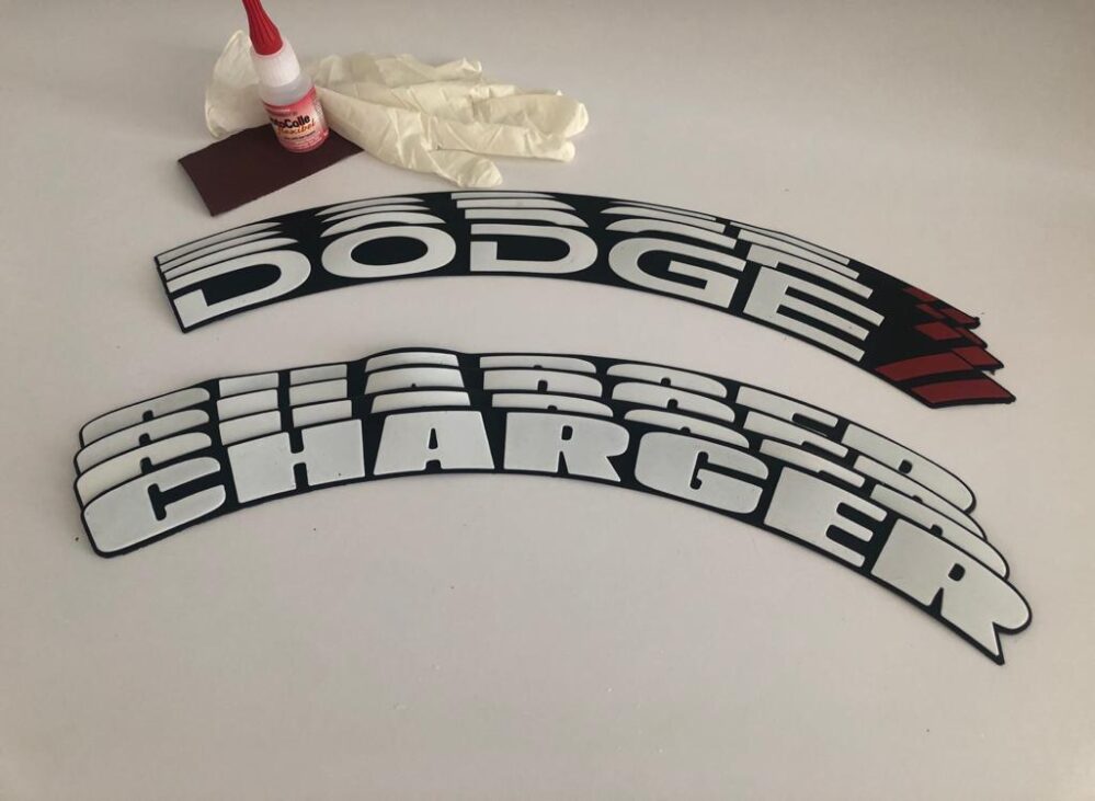 Dodge Charger Tire Stickers product photograph