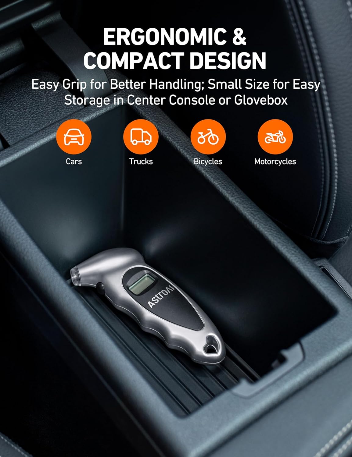 Digital Tire Pressure Gauge with Backlit Display – 0–150 PSI