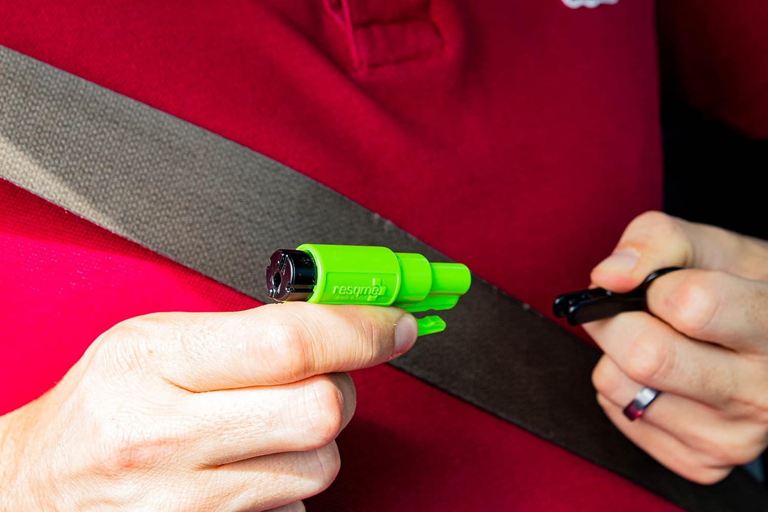 2-Pack resqme Emergency Car Escape Tool – Seatbelt Cutter & Window Breaker