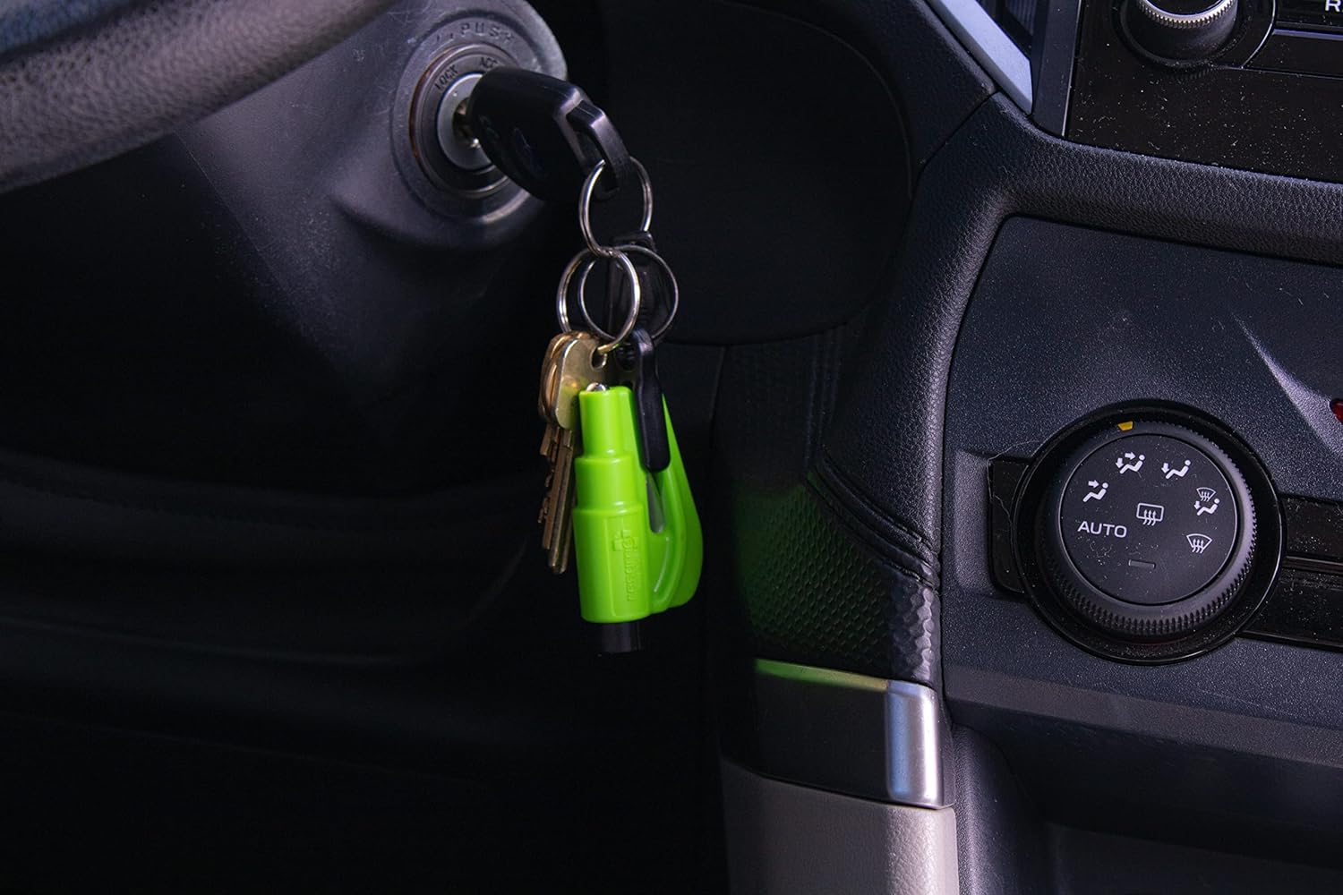 2-Pack resqme Emergency Car Escape Tool – Seatbelt Cutter & Window Breaker