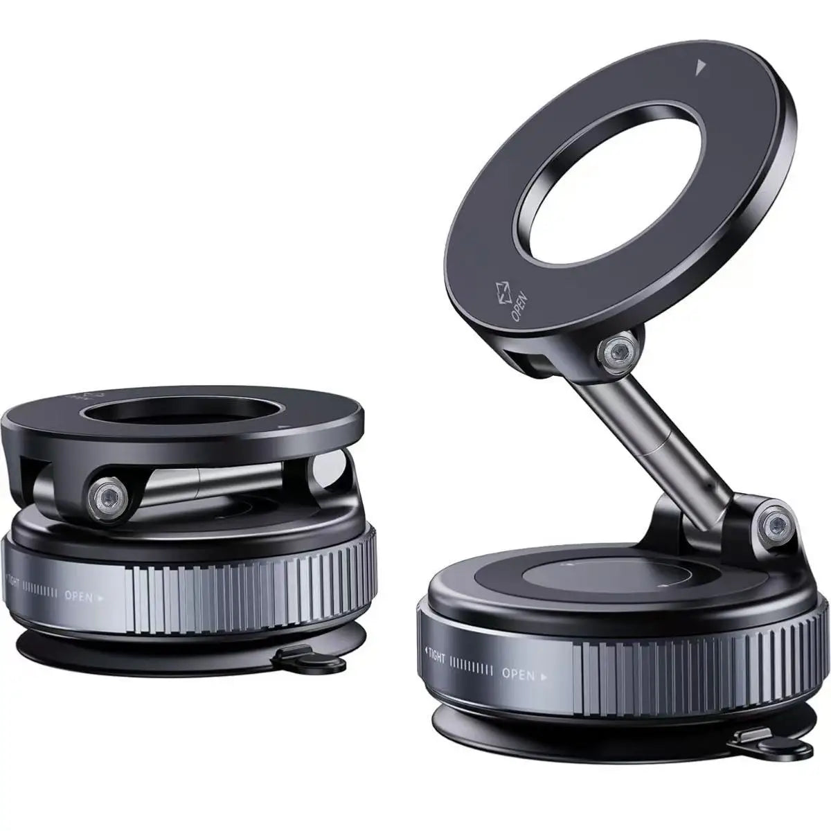 360° Foldable Magnetic Car Phone Holder with Vacuum Suction Base