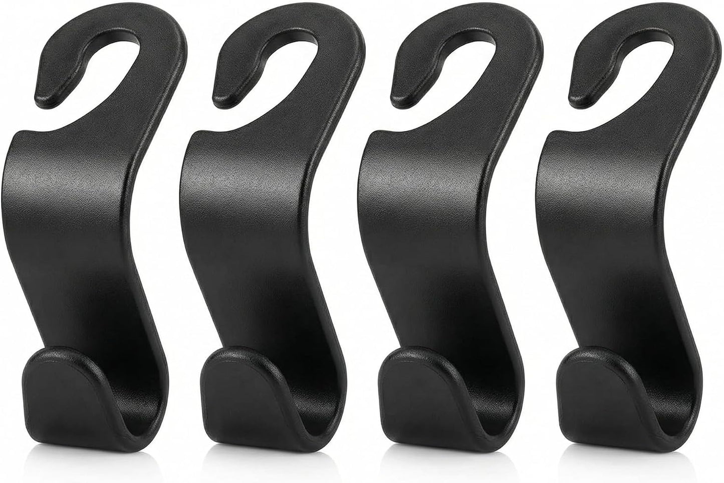 4-Pack Car Seat Headrest Hooks – Universal Backseat Bag Hangers
