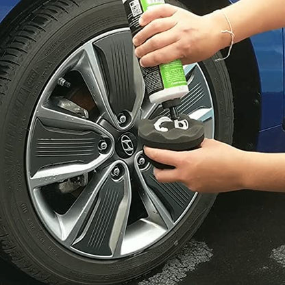 2-Pack Reusable Tire Shine Applicator Pads with Hex-Grip