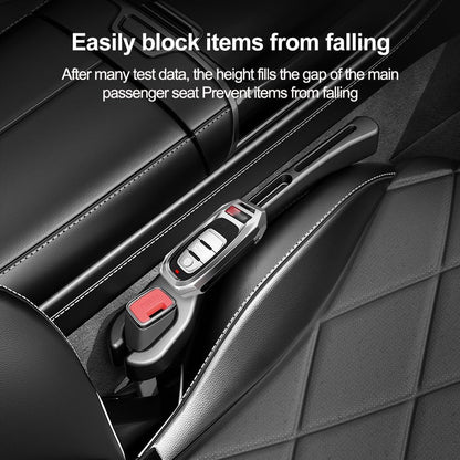 2-Piece Car Seat Gap Organizer with Phone Holder – Black