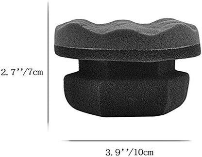 2-Pack Reusable Tire Shine Applicator Pads with Hex-Grip