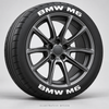 BMW M6 Tire Stickers