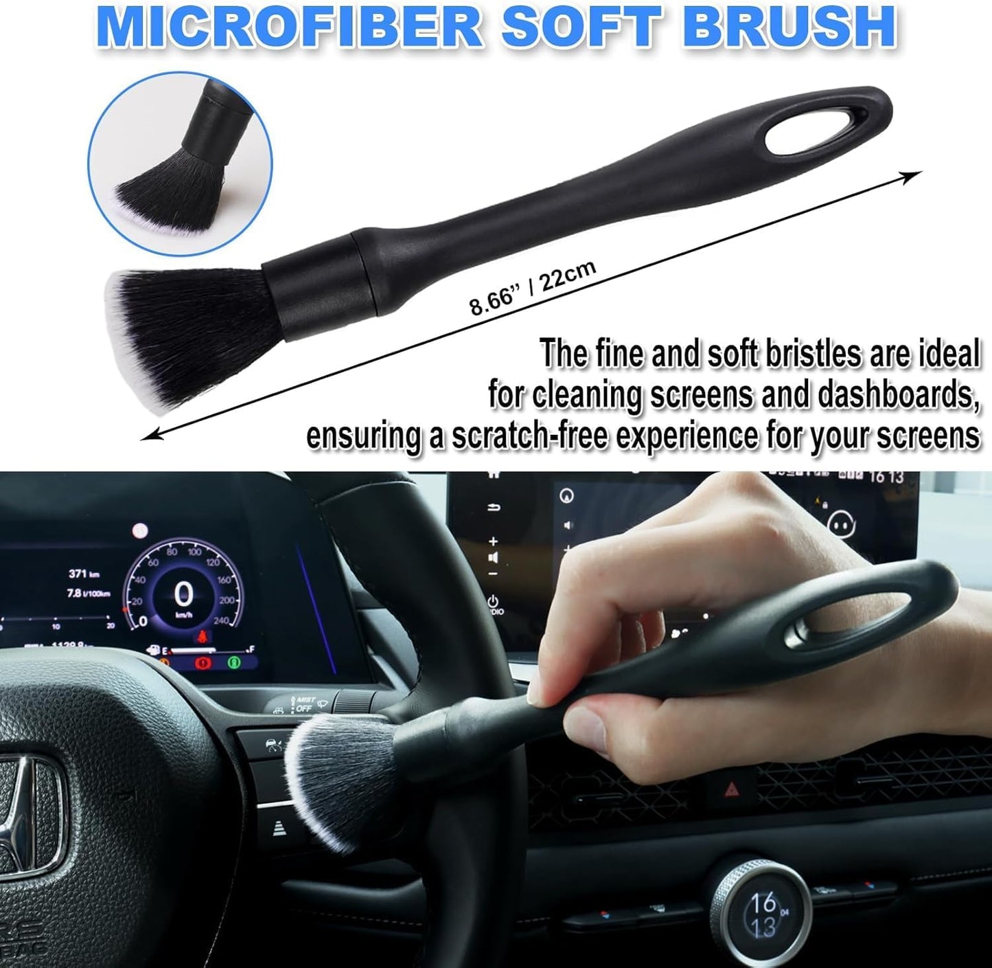 7-Piece Car Detailing Brush & Interior Cleaning Kit