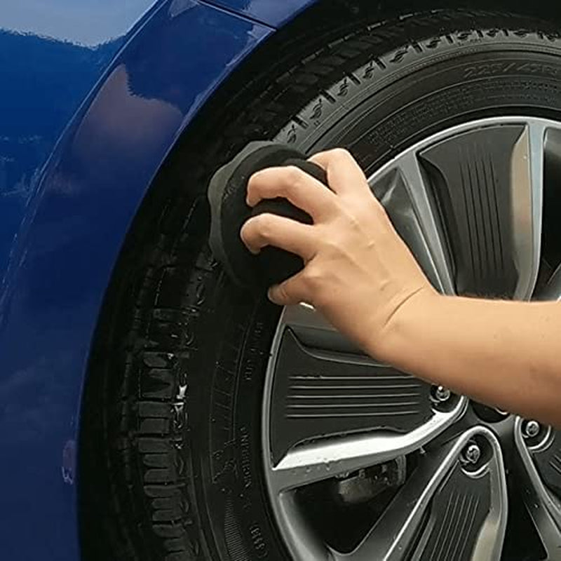 2-Pack Reusable Tire Shine Applicator Pads with Hex-Grip