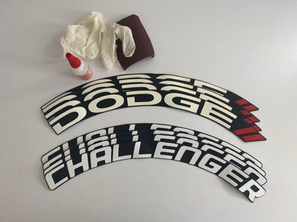 Dodge Challenger Tire Stickers product photograph