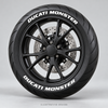 Ducati Monster Motorcycle Tire Stickers