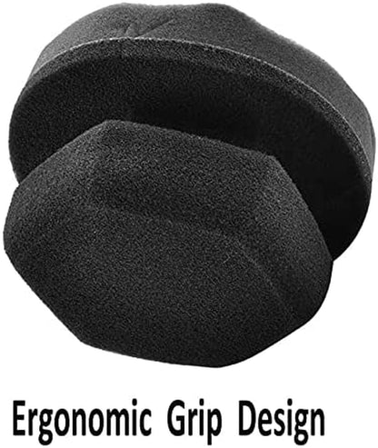 2-Pack Reusable Tire Shine Applicator Pads with Hex-Grip