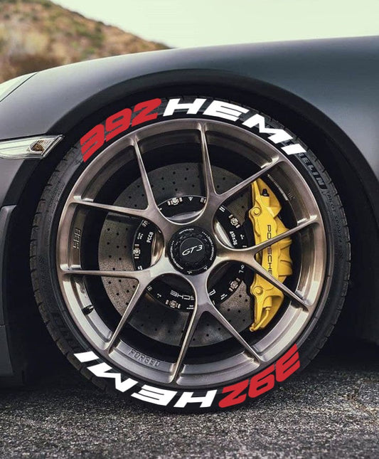 392 Hemi tire lettering design