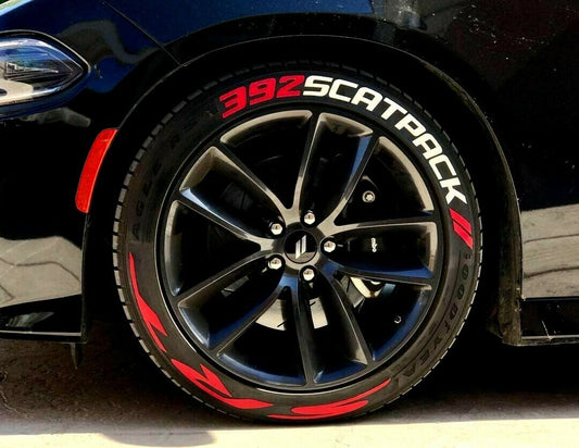 392 Scatpack SRT tire lettering design