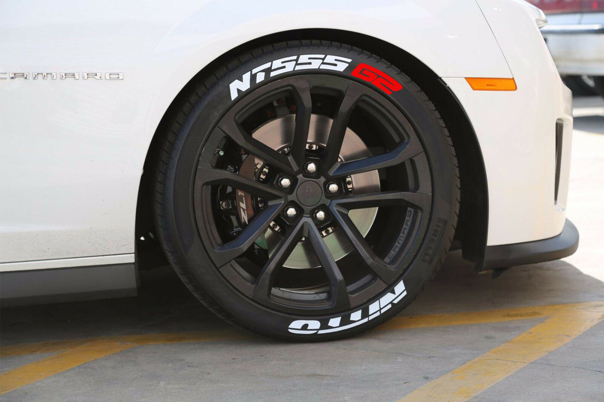 Nitto NT555 G2 tire lettering shown on a wheel