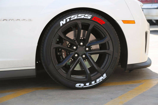 Nitto NT555 G2 tire lettering shown on a wheel