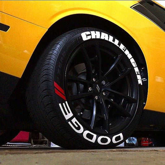 Dodge Challenger Tire Stickers product photograph