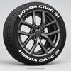 Honda Civic Si Tire Stickers
