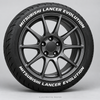 Mitsubishi Lancer Evolution Tire Stickers