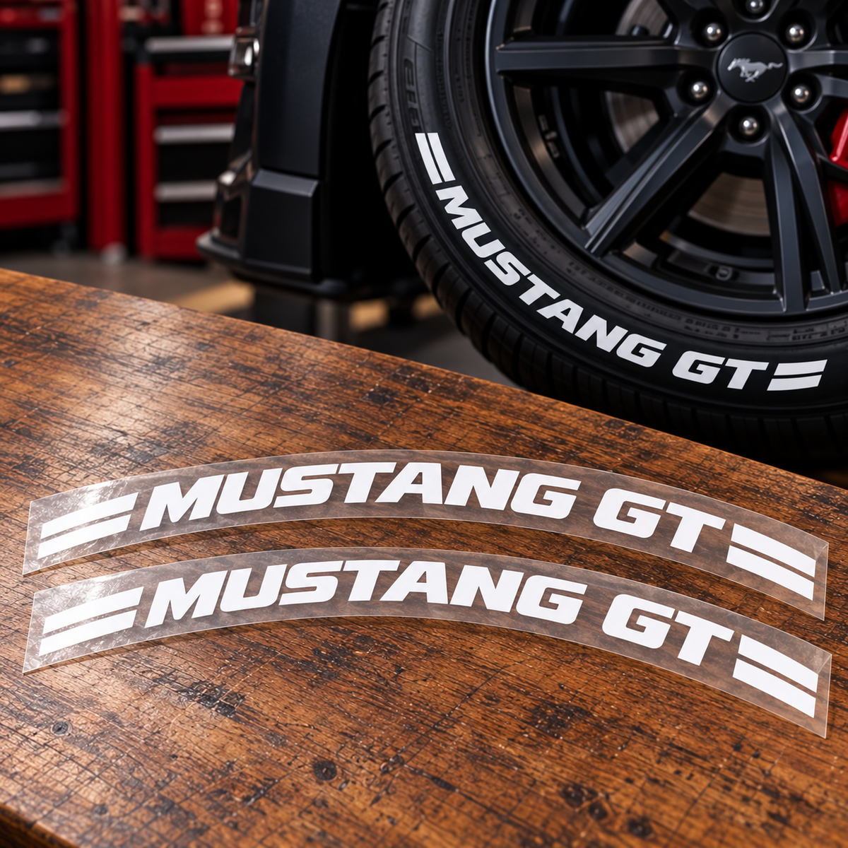 Mustang GT Tire Stickers product photograph