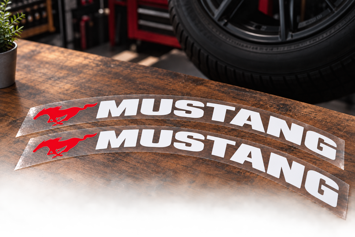 Mustang Tire Stickers product photograph