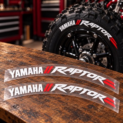 Raptor Yamaha ATV Tire Stickers product photograph