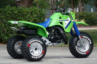 Tecate ATV Tire Stickers shown on a tire or vehicle wheel