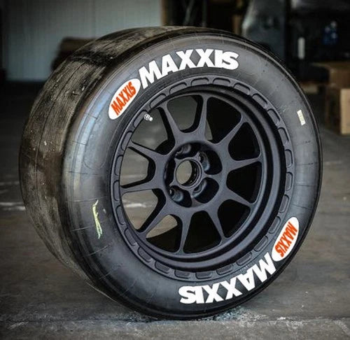 Maxxis Tire Stickers shown on a tire or vehicle wheel