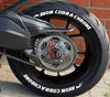 Avon Cobra Chrome Motorcycle Tire Stickers