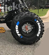 700R ATV Tire Stickers