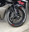 Street Fighter Motorcycle Tire Stickers