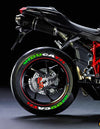 Ducati Italia Motorcycle Tire Stickers