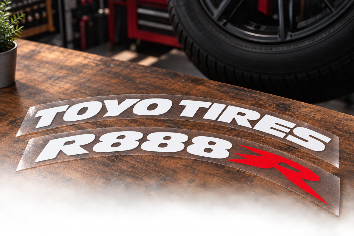 Toyo Tires r888r Tire Stickers product photograph