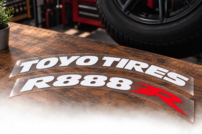Toyo Tires r888r Tire Stickers product photograph