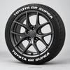 Toyota GR Supra Tire Stickers