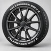Volkswagen Golf R Tire Stickers